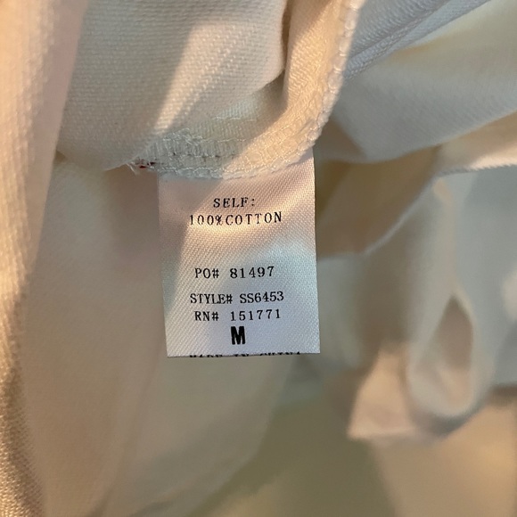 NWT Le Lis White Pleated Skirt Front Zipper - Picture 5 of 6